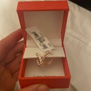 Sterling silver rhinestone earrings